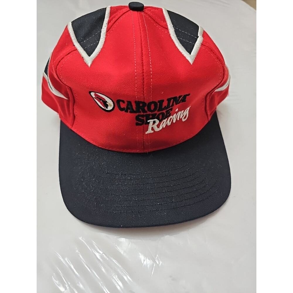 Kati Headwear Carolina Shoe Racing Cap Hat Leather Strap Embroidered Logo Red